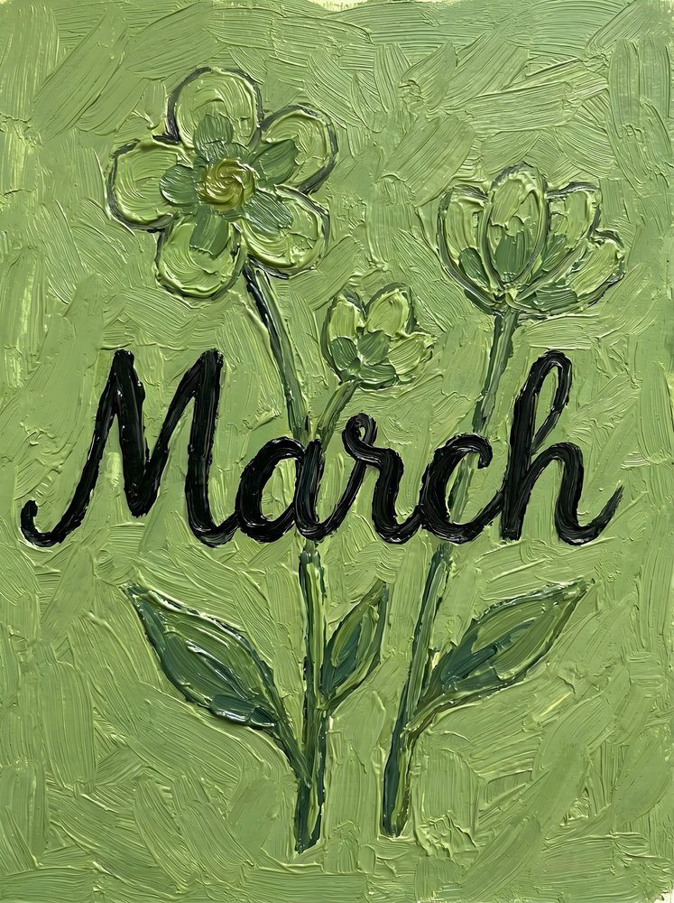 Grüne Märzblumen von HUGO