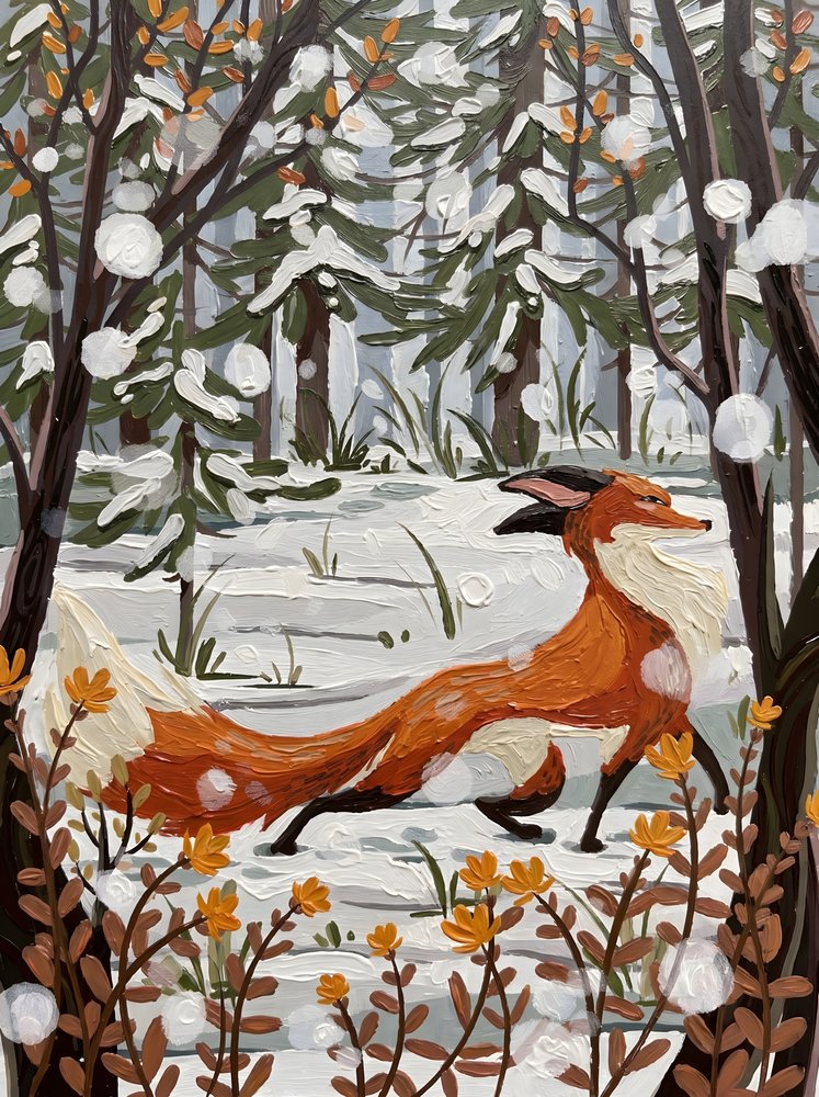 Winterwald Fuchs von HUGO