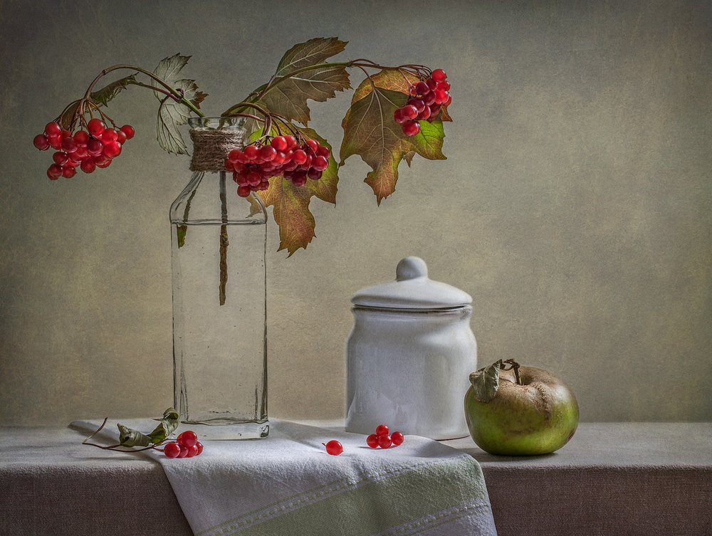 Herbstbeeren und Apfel von Inna Karpova