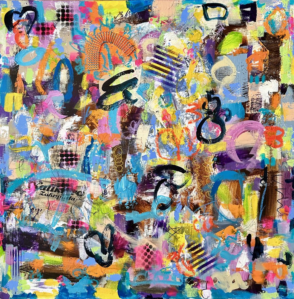 Kühne bunte Abstraktion von Irene Chua