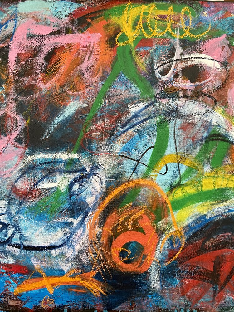 Bunte Abstrakte Expression von Irene Chua