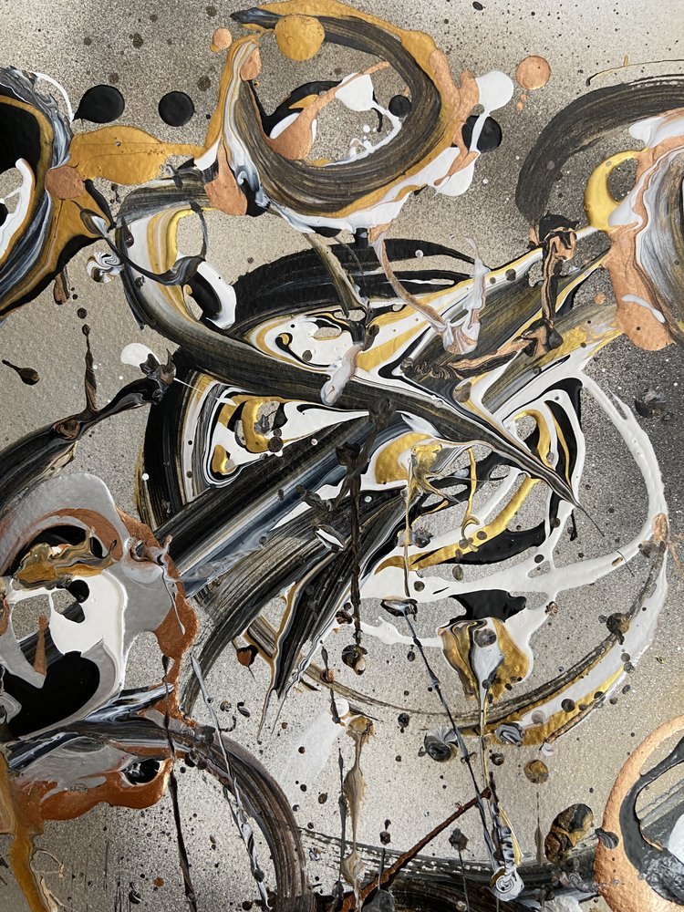 Metallische Goldwirbel von Irene Chua