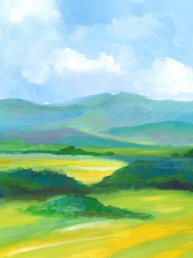 Abstrakte Landschaft 04 von Isabelle Brent