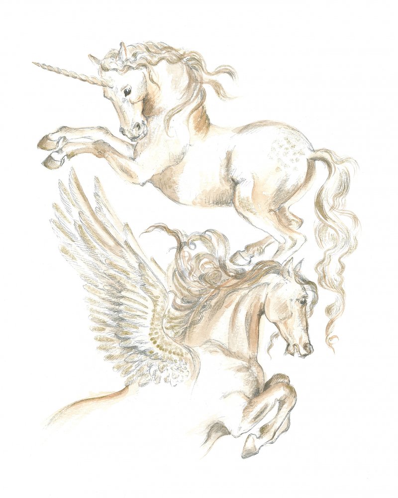Einhorn und Pegasus von Isabelle Brent