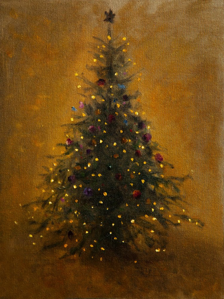 Leuchtender Weihnachtsbaum von James Zamora