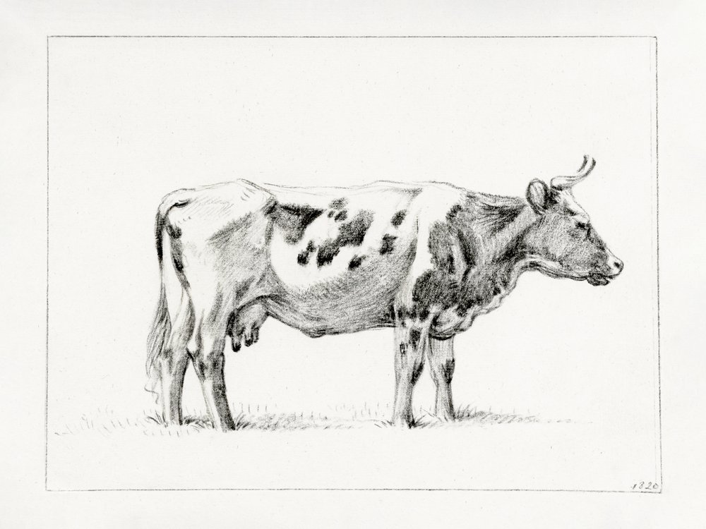Stehende Kuh (1820) von Jean Bernard