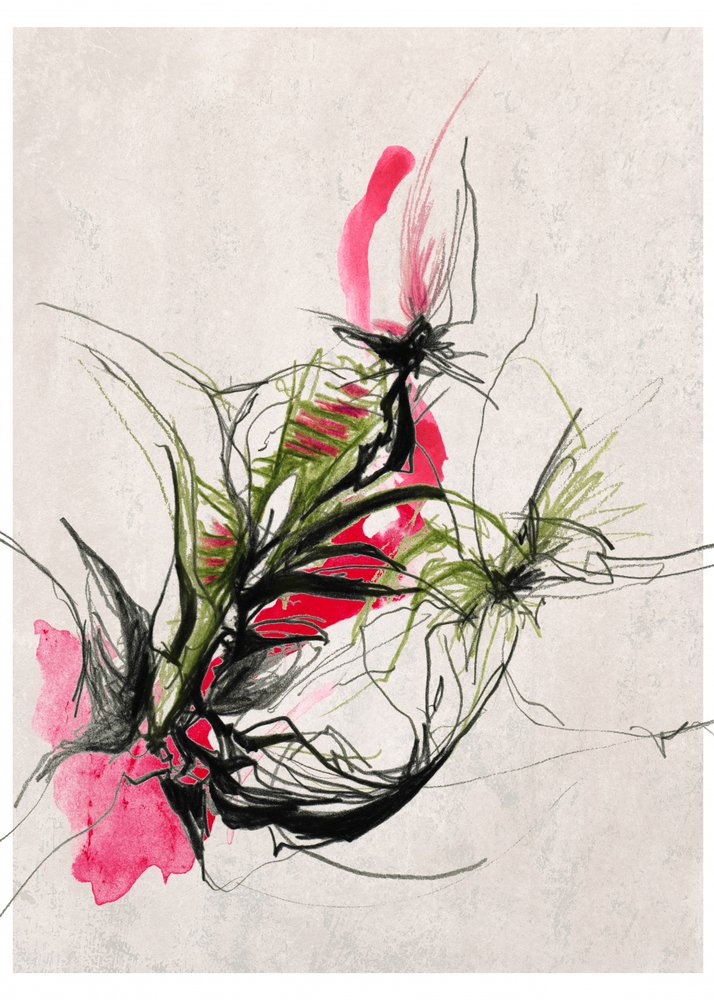 Lebendige abstrakte Botanicals von Jenja Braun