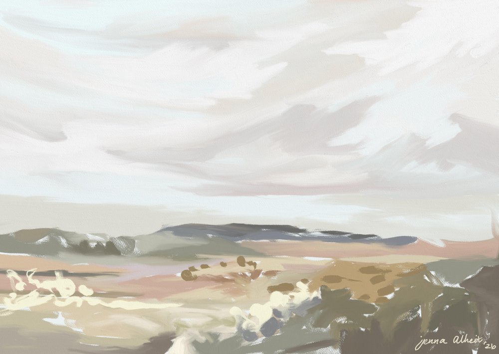 Friedliche Wüstenlandschaft von Jenna Alheit