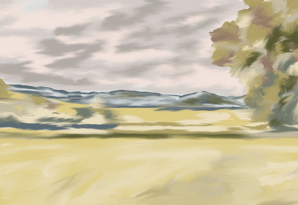 Hügelige Landschaft von Jenna Alheit