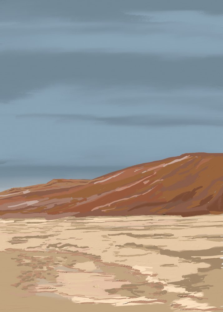 Gelassene Wüstenlandschaft von Jenna Alheit