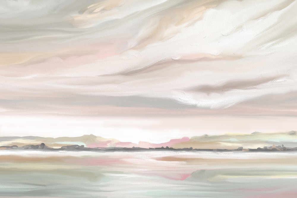 Serene Pastelllandschaft von Jenna Alheit