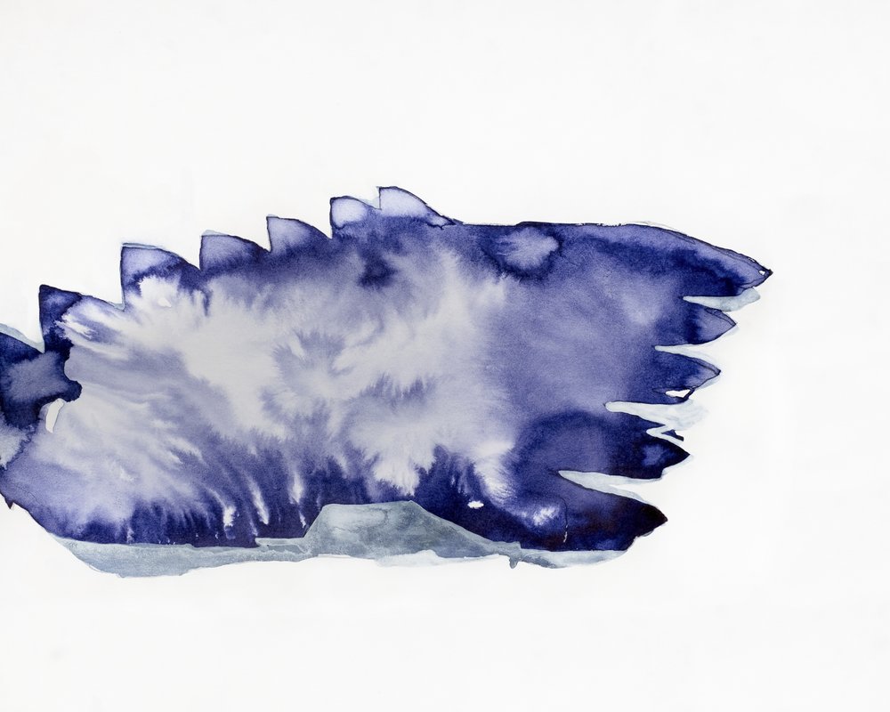 Tiefblaue Abstraktion von Joshua Hoskins
