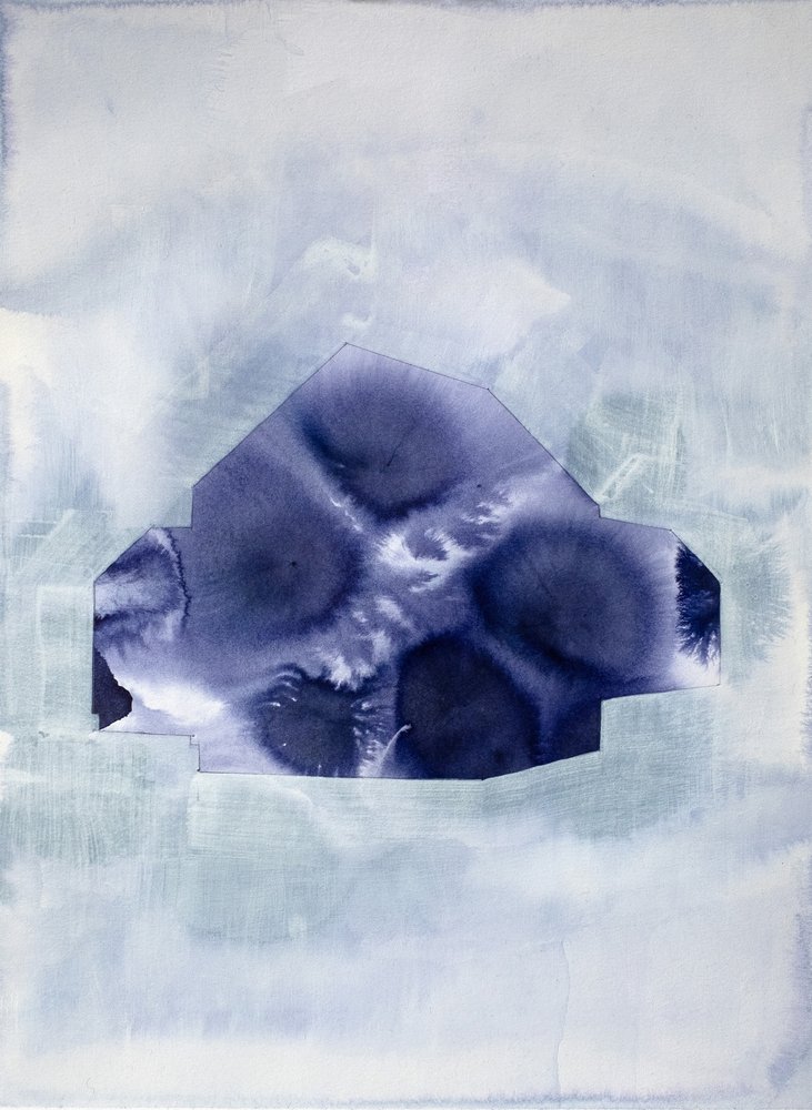 Indigo Abstraktes Haus von Joshua Hoskins