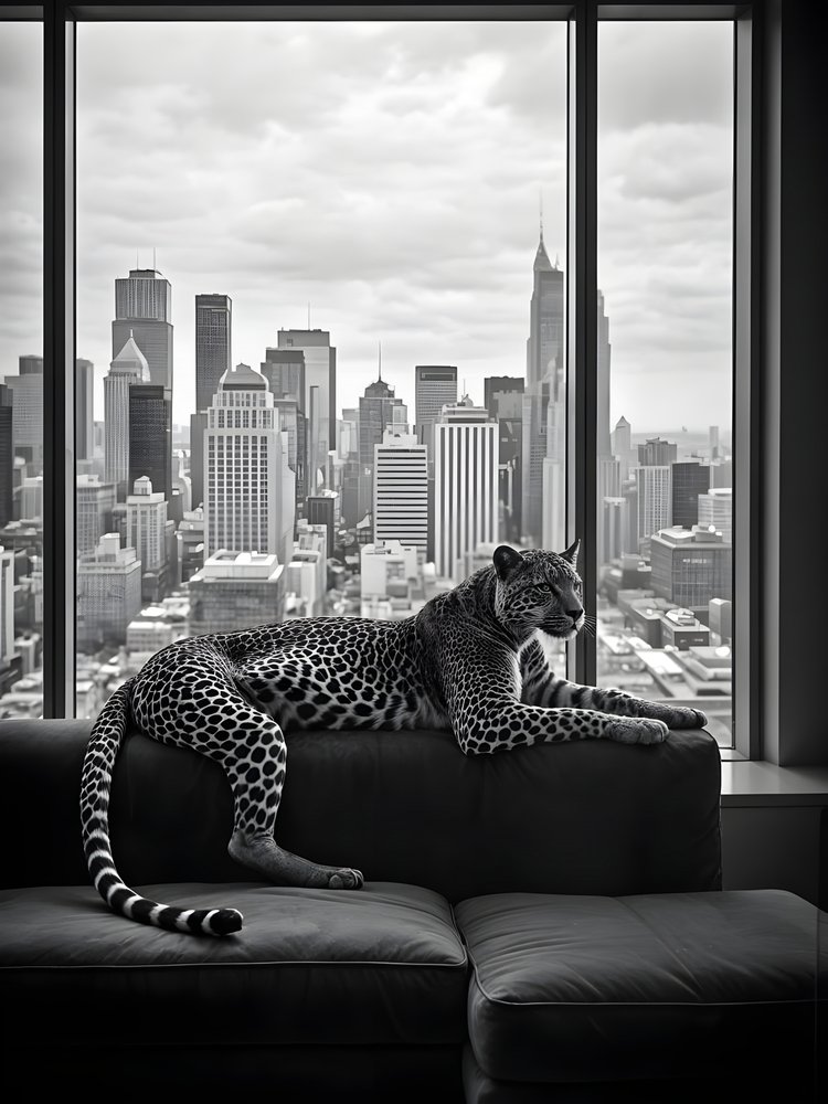 Städtische Leopardenansicht von Josie George