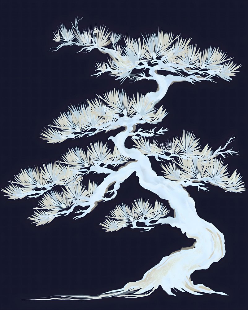 Weißer Bonsai-Baum von Josie George