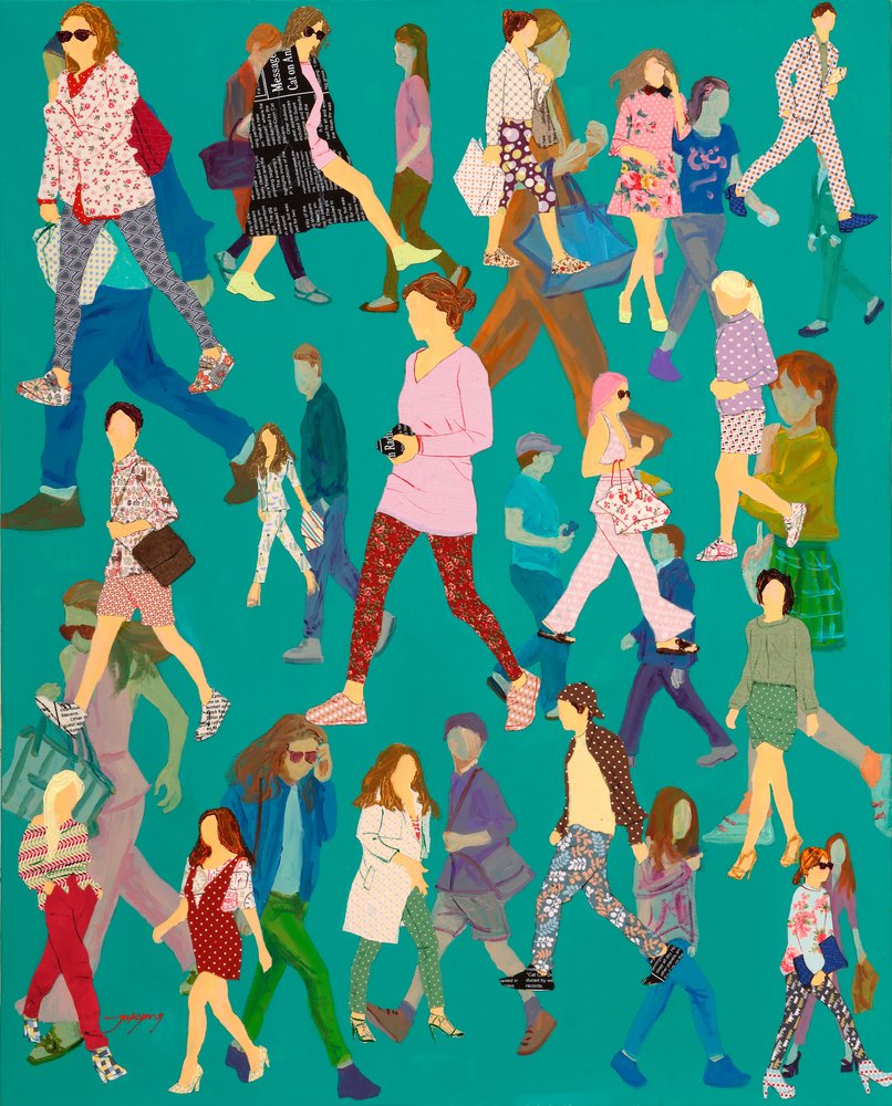 Urbane Mode Menge von Jukyong Park