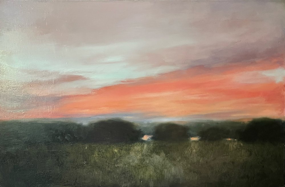 Lebendige Sonnenuntergangslandschaft von Julia Purinton