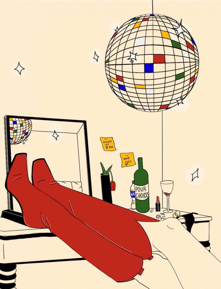 Schicke Disco-Nacht von Juliana Kokolari