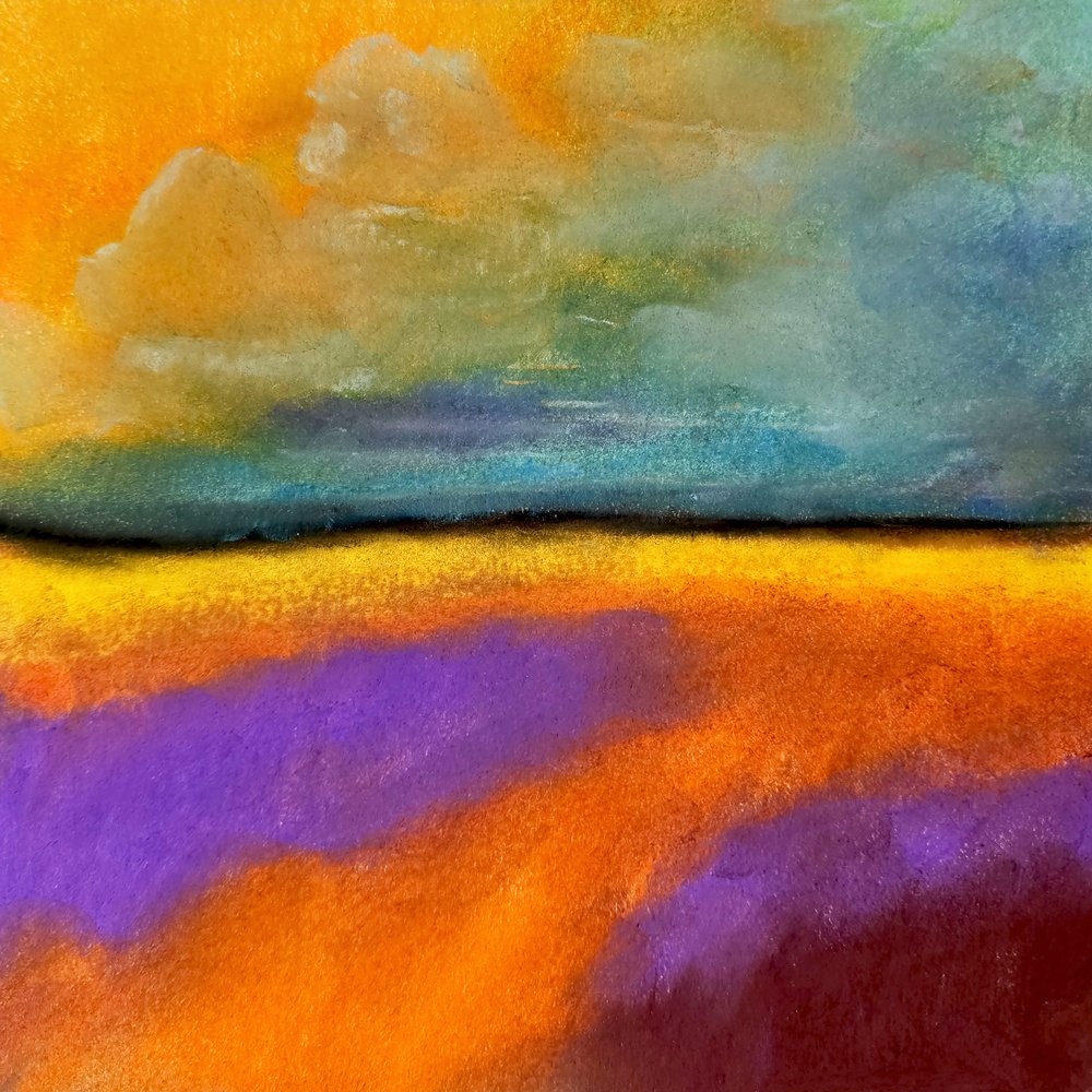 Lebendiger abstrakter Horizont von Justyna Jaszke
