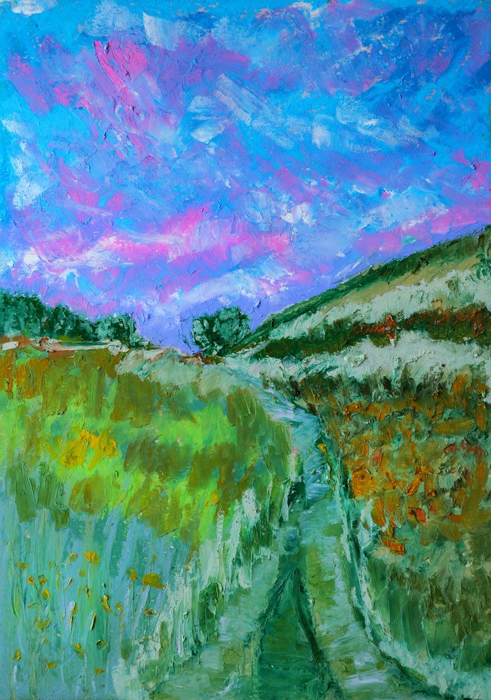 Lebendiger Feldweg von Justyna Jaszke