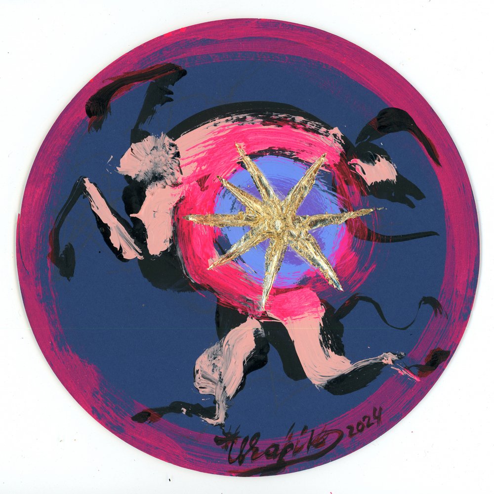 Abstrakter Goldstern von Kanat Ibragimov