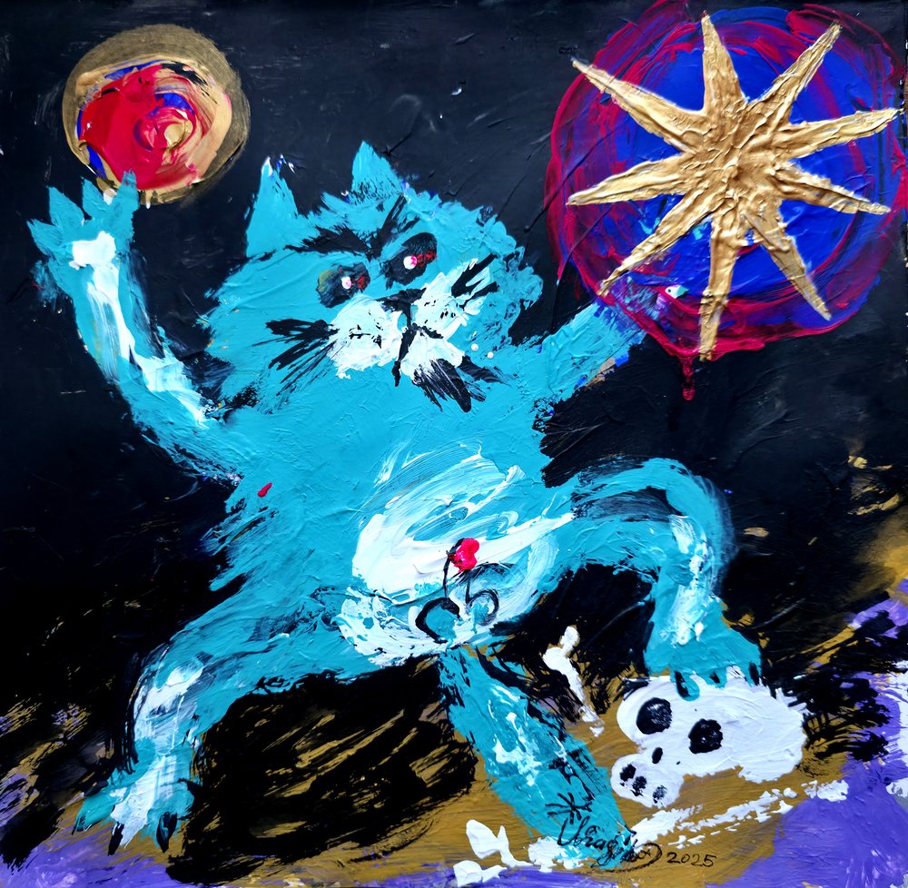 Blauer Dämonenkatze von Kanat Ibragimov