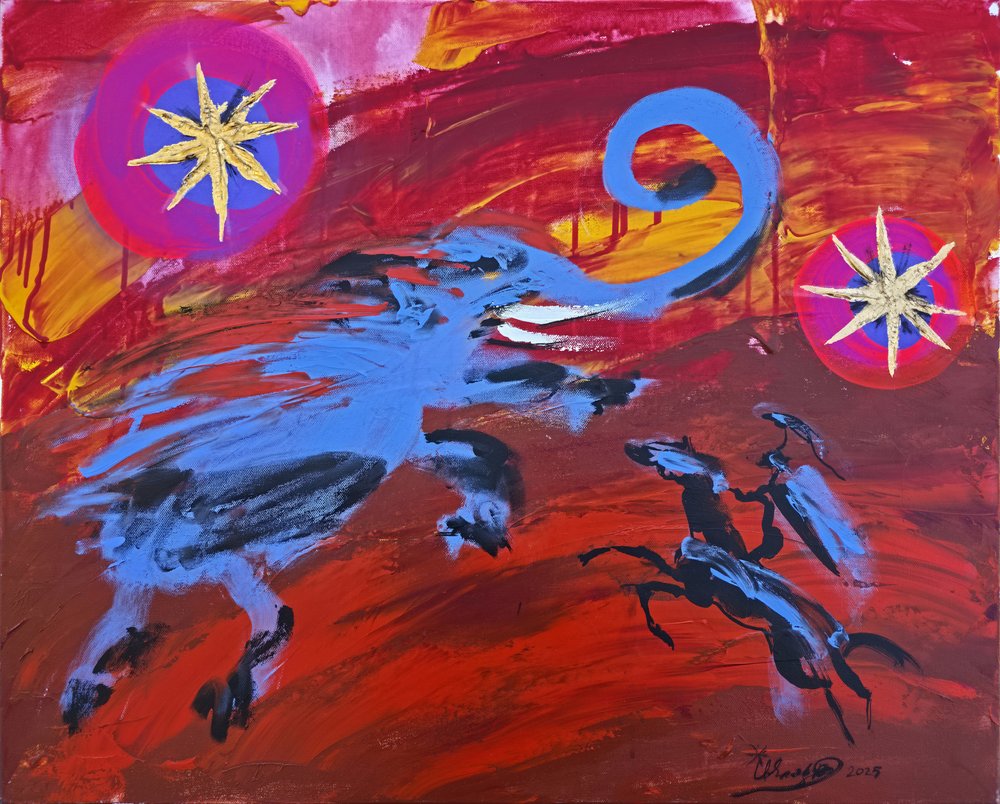 Dynamischer Elefanten-Pegasus von Kanat Ibragimov