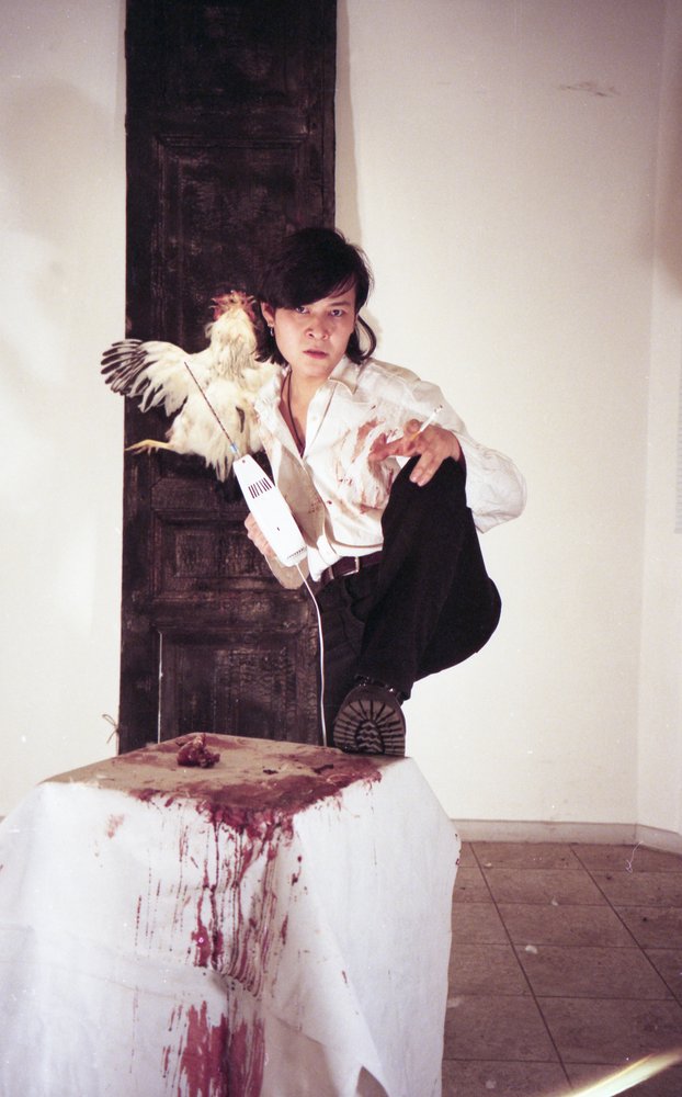 Intensive Ritualperformance von Kanat Ibragimov