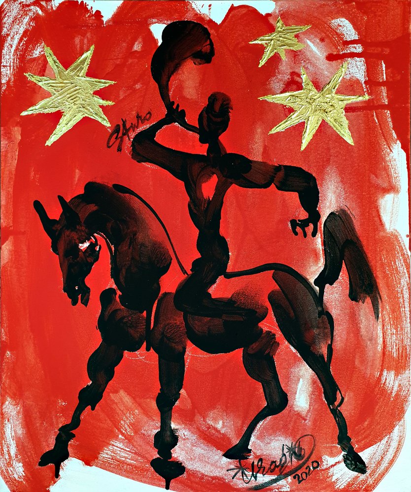 Roter Pferdereiter von Kanat Ibragimov