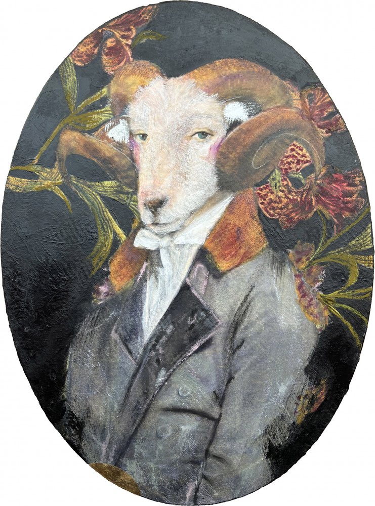 Elegantes Widderporträt von Karenina Fabrizzi