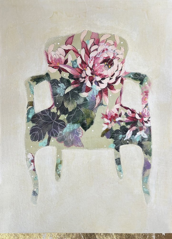 Eleganter Floraler Sessel von Karenina Fabrizzi