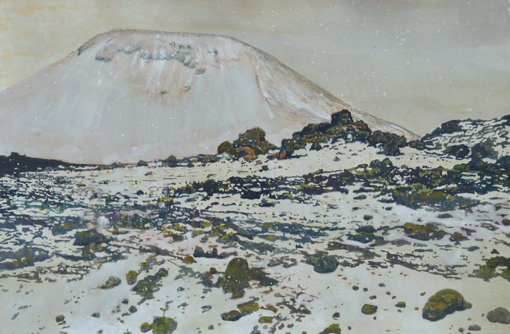 Gefrorene Vulkanberge von Karin Bos