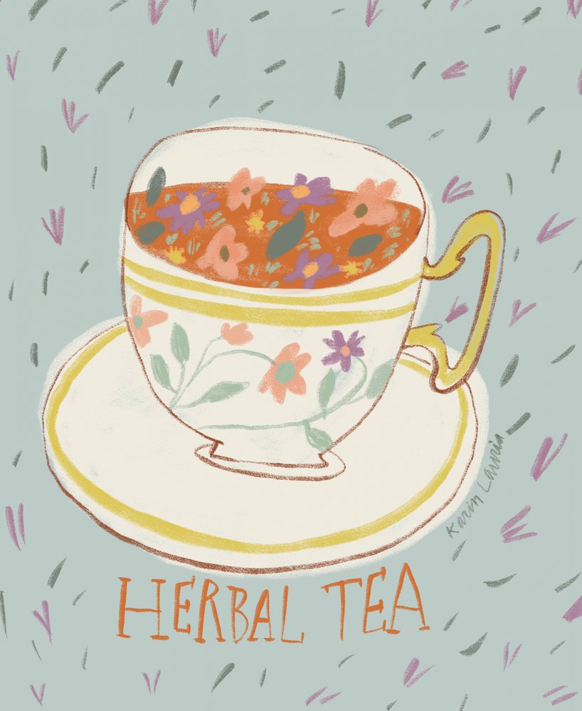 Blumiger Kräutertee von Karin Lauria