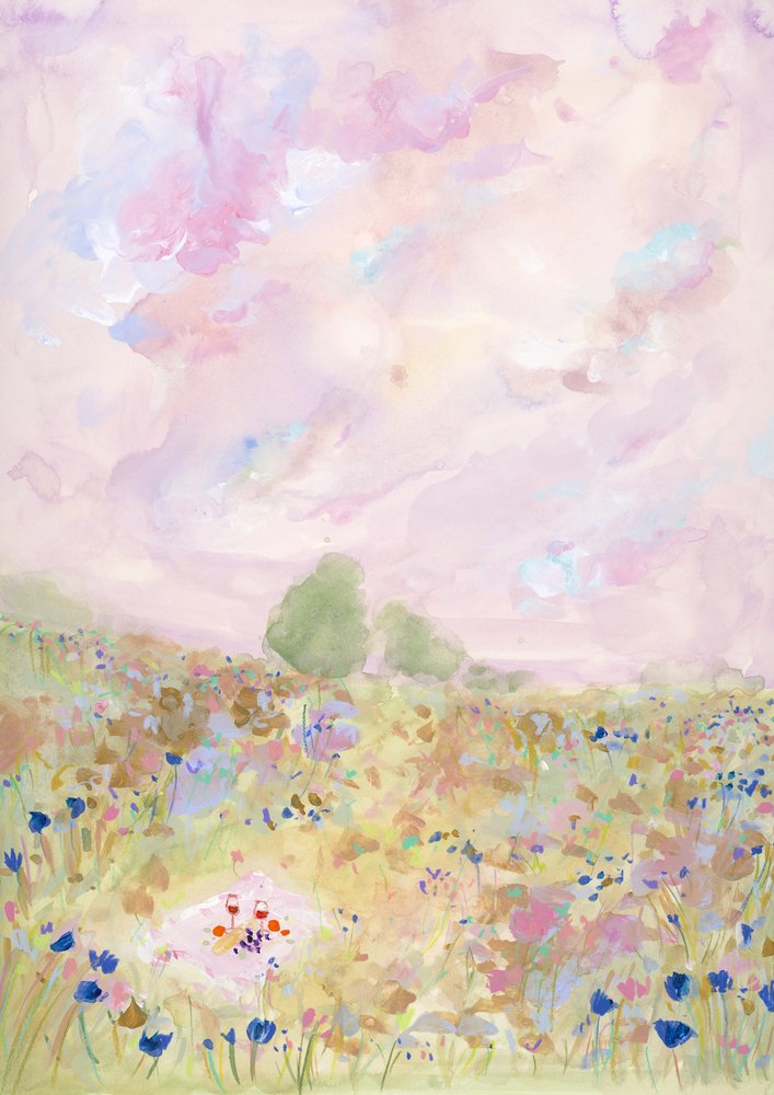 Pastellwiesen-Glück von Katharina Puritscher
