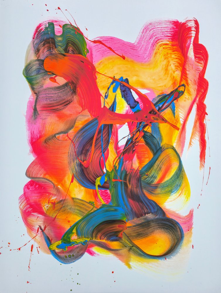 Lebendiger abstrakter Fluss von Kenneth Cowins