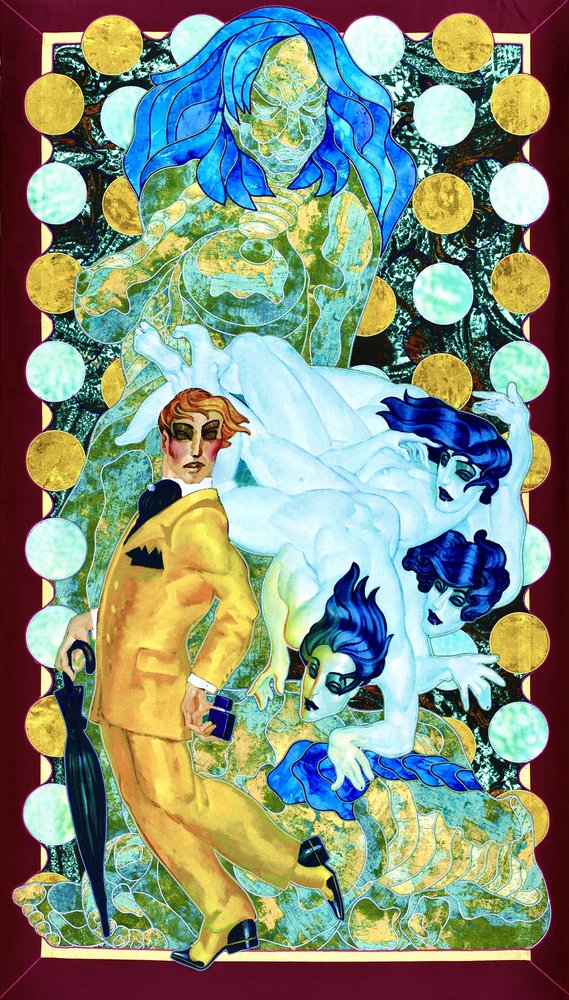 Goldener Mann Fantastische Figuren von Kostyantin Malginov