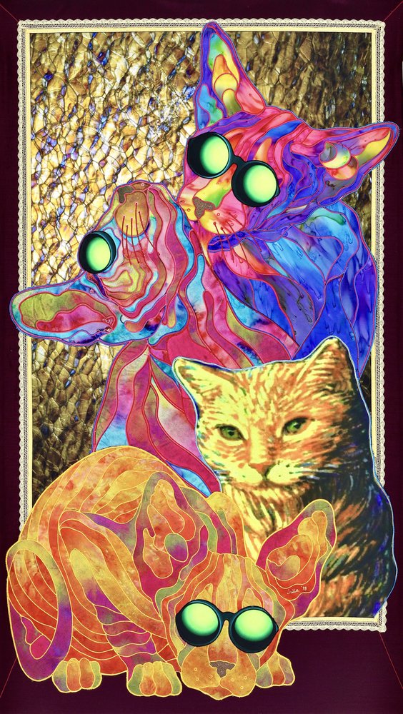 Groovy Brillenkatzen von Kostyantin Malginov
