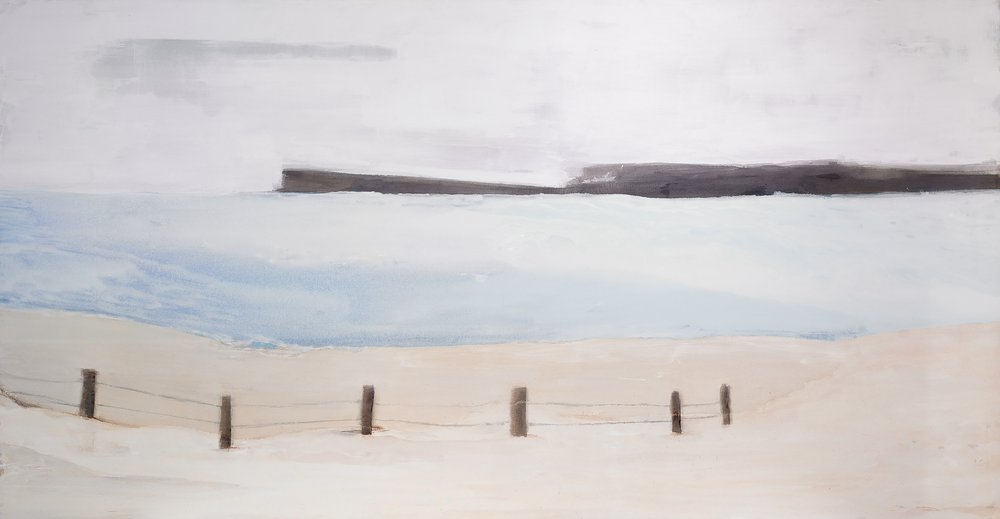 Strand mit Zaun von Kristin Brin