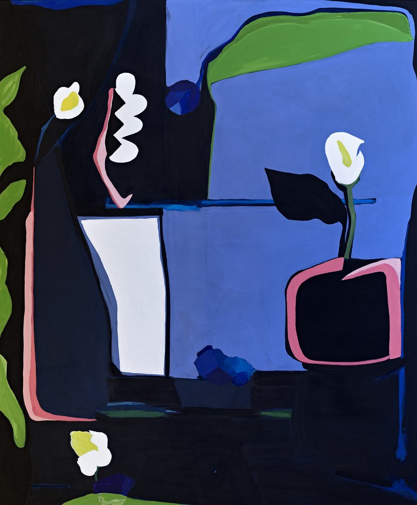 Calla-Lilien bei Nacht von Kristin Brin
