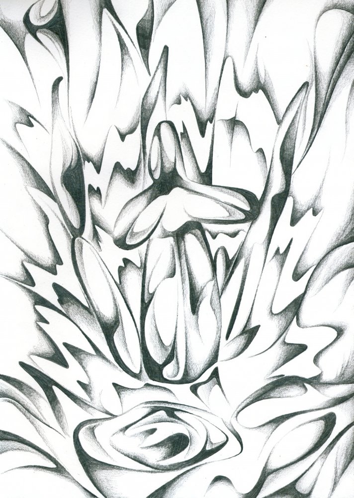 Abstrakter meditativer Fluss von Kulik