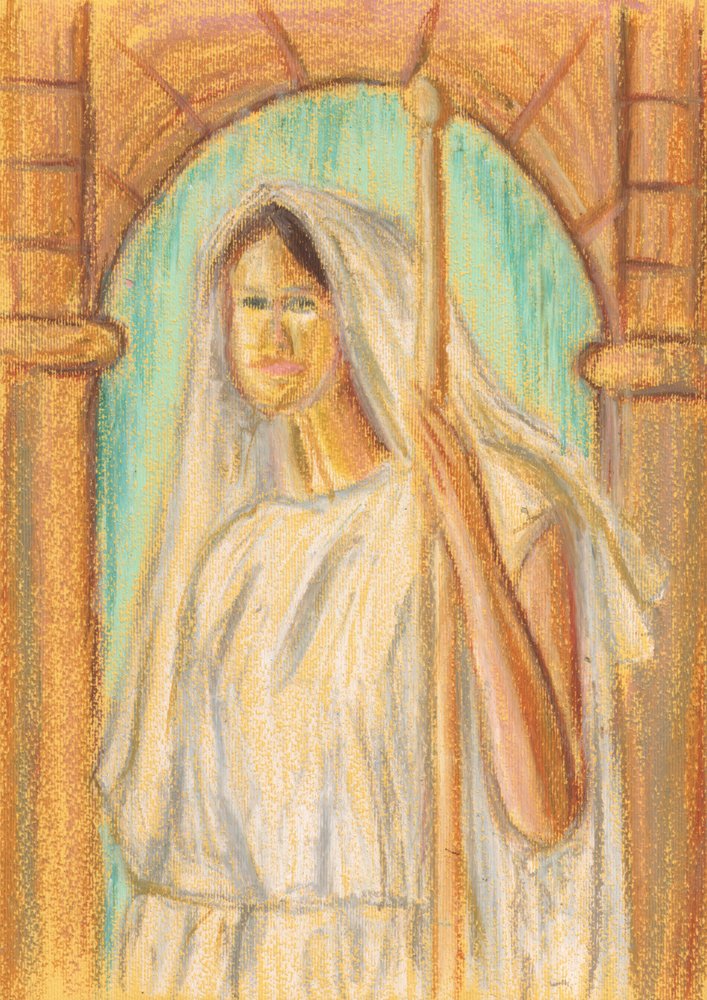 Antike verschleierte Frau von Kulik