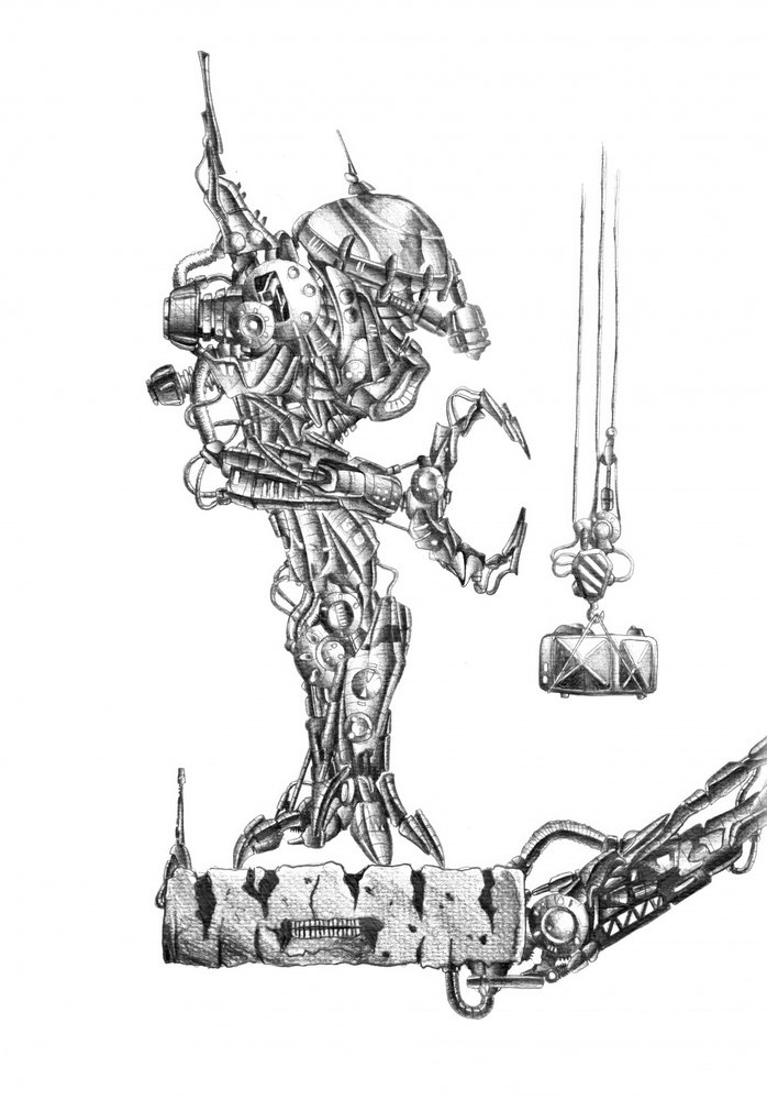 Futuristische mechanische Kreatur von Kulik