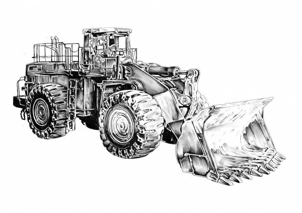 Schwerer Industrielader von Kulik