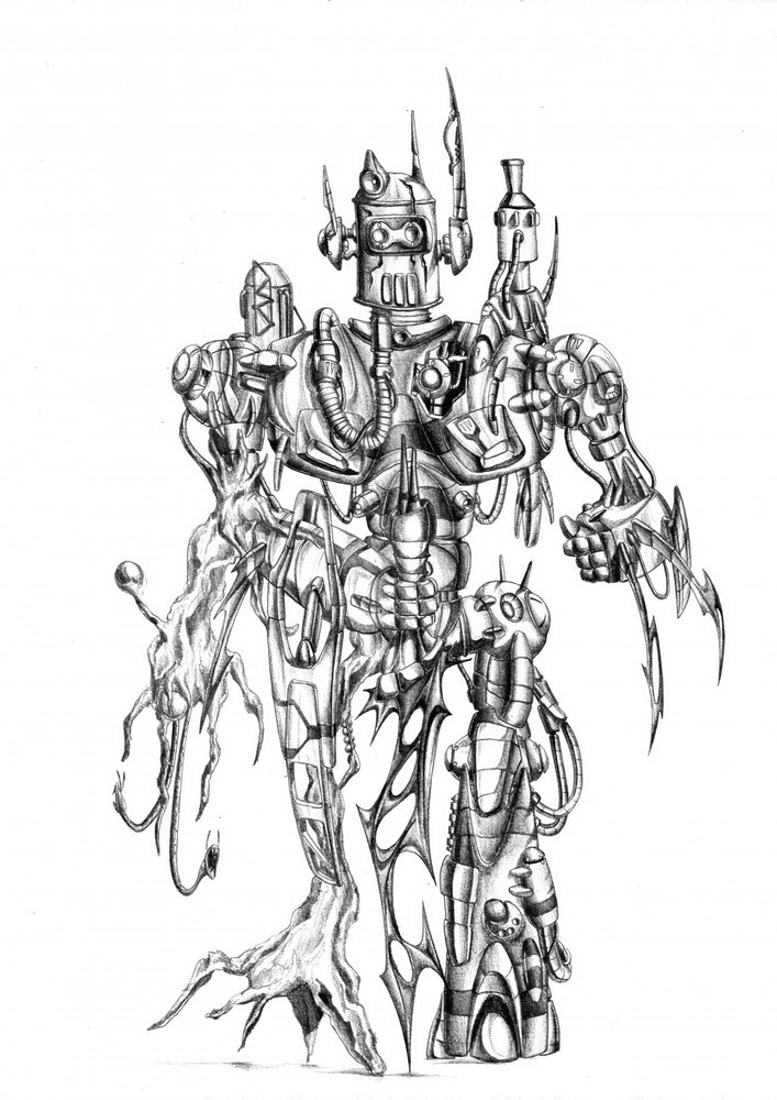 Komplexe Roboterkreatur von Kulik