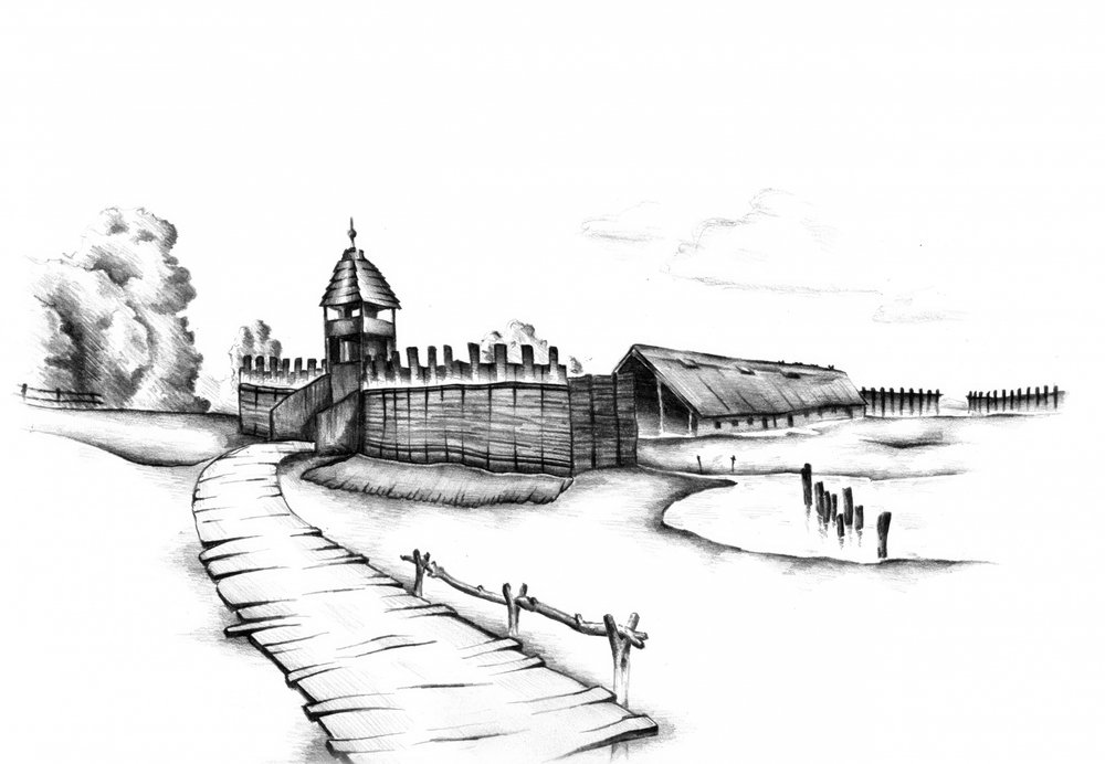 Mittelalterliches befestigtes Dorf von Kulik