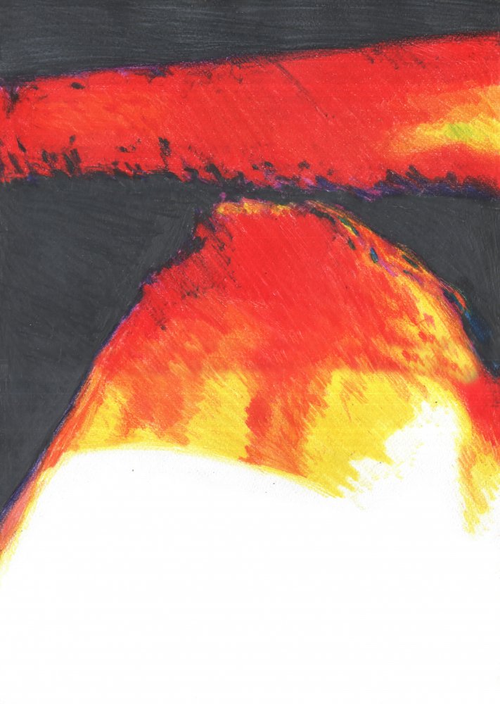 Glühende Lava von Kulik
