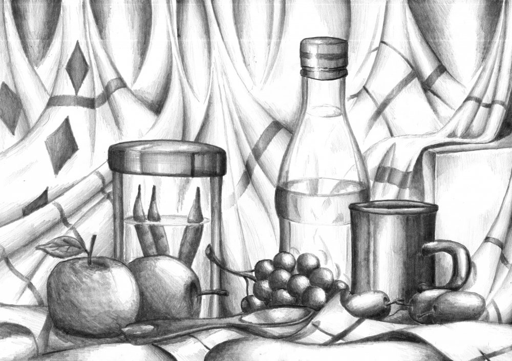 Monochromes Tischstillleben von Kulik