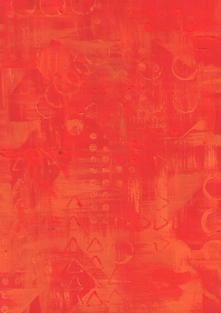 Rot Orange Geometrie von Kulik