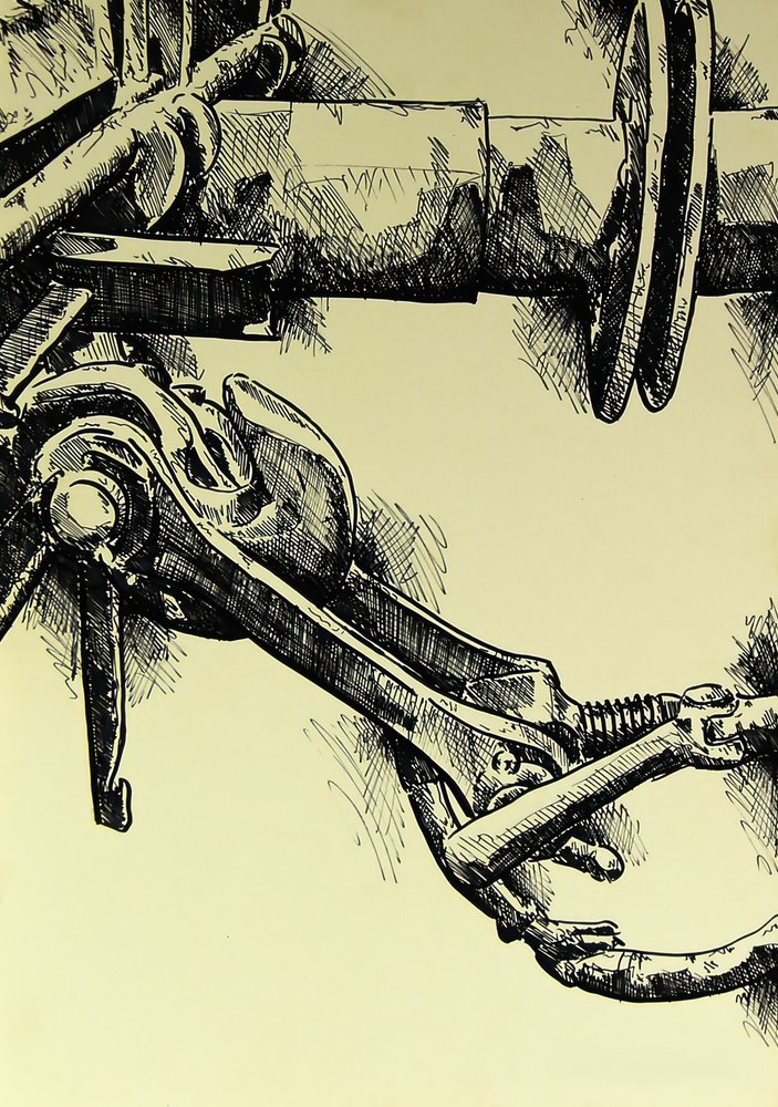 Vintage-Industriegetriebe von Kulik