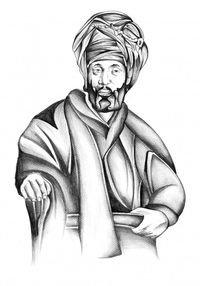 Weiser Mann mit Turban von Kulik